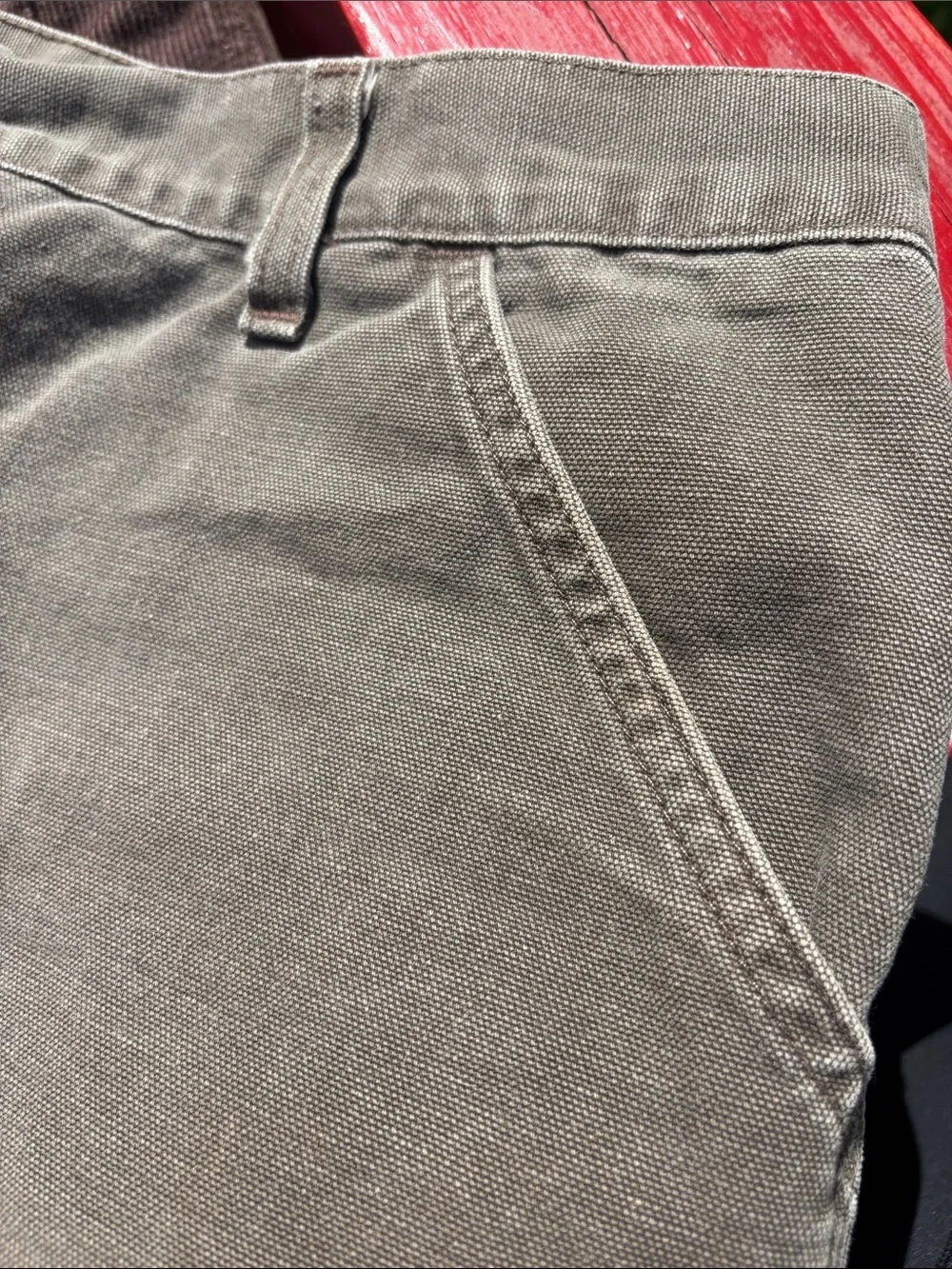 Vintage Y2K Carhartt B25 TMB Faded Brown Work Wear Men's Carpenter Shorts | 40